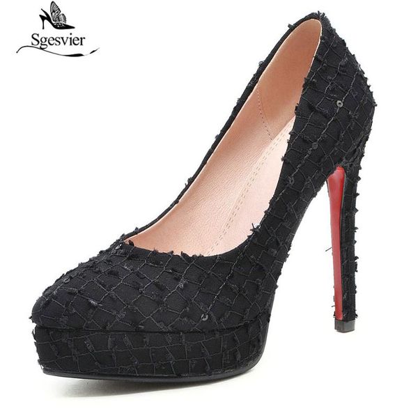 dress shoes sgesvier women pumps ultra thin heels high platform pointed toe women's wedding party slip on size 33-43 g318, Black
dress shoes sgesvier women pumps ultra thin heels high platform pointed toe women's wedding party slip on size 33-43 g318, Black