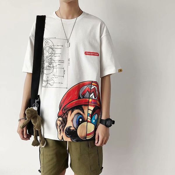 summer trend super mario print short sleeve for t-shirt men's loose and versatile bf sports half sleeve t-shirt 2gpnw, Blue
summer trend super mario print short sleeve for t-shirt men's loose and versatile bf sports half sleeve t-shirt 2gpnw, Blue