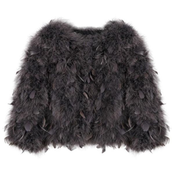 women's fur & faux ostrich feather coats 2021 winter lady trendy furry outerwear solid slim short female warm jackets n941, Black
women's fur & faux ostrich feather coats 2021 winter lady trendy furry outerwear solid slim short female warm jackets n941, Black