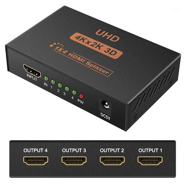 splitter 1 in 4 out 1x4 ports powered support full hd 1080p 4k 2k and 3d resolutions for tv hdtv display projector1
splitter 1 in 4 out 1x4 ports powered support full hd 1080p 4k 2k and 3d resolutions for tv hdtv display projector1
