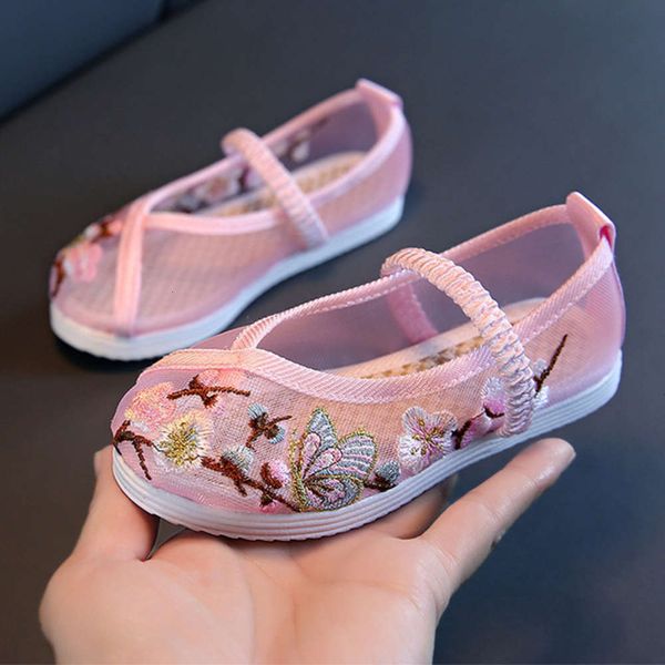 children's summer new antique gauze hanfu girls embroidered sho mh sandals, Black;red
children's summer new antique gauze hanfu girls embroidered sho mh sandals, Black;red