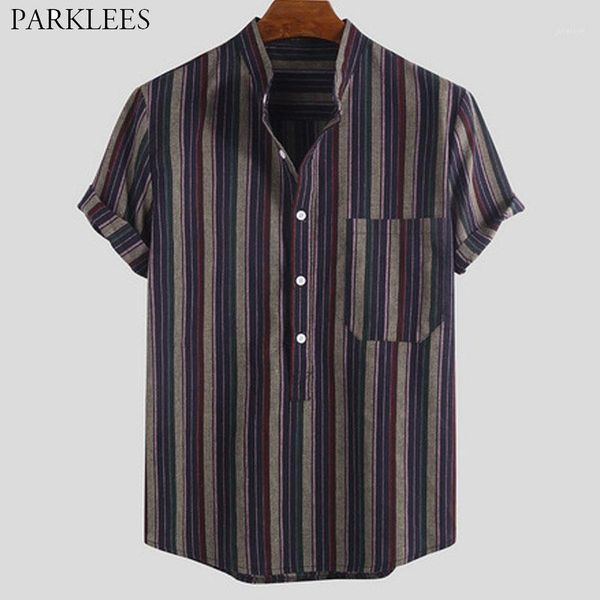 hit color striped summer mens shirt 2020 retro casual shirts for mens stand collar button men short sleeve shirt chemise homme1, White;black
hit color striped summer mens shirt 2020 retro casual shirts for mens stand collar button men short sleeve shirt chemise homme1, White;black