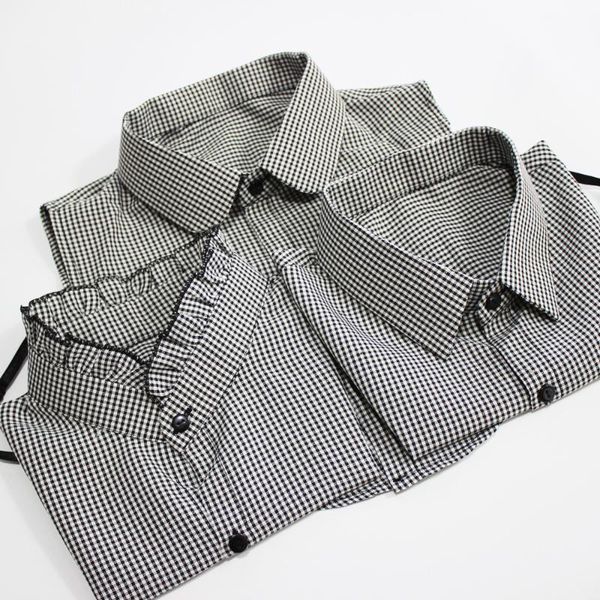 bow ties sitonjwly women cotton plaid fake collar for mens detachable collars nep kraagje cravats half shirt blouse false, Black;gray
bow ties sitonjwly women cotton plaid fake collar for mens detachable collars nep kraagje cravats half shirt blouse false, Black;gray