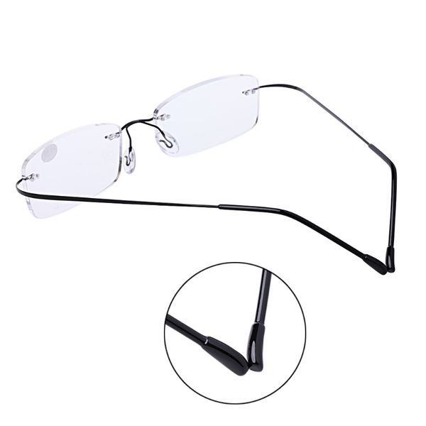ultralight titanium rimless rectangular glasses spectacles eyeglass frame eyewear