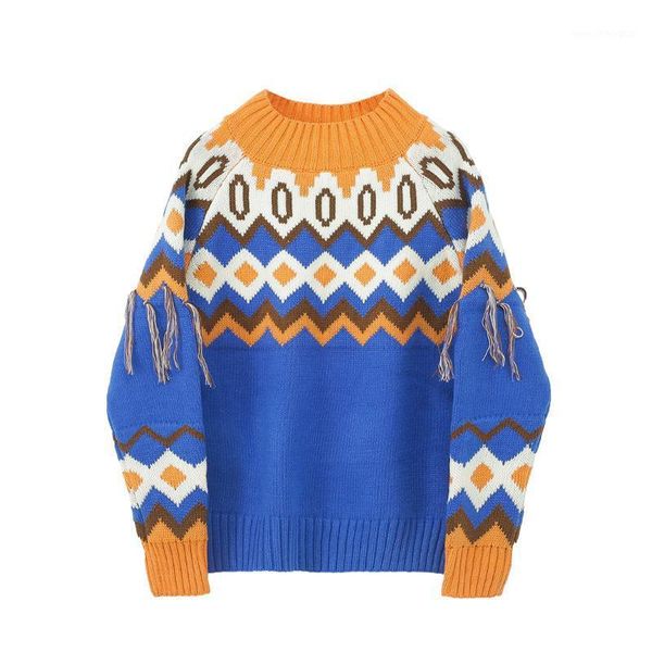 women's sweaters spring autumn sweater women loose geometrical long sleeve casual pullover outerwear t520051, White;black
women's sweaters spring autumn sweater women loose geometrical long sleeve casual pullover outerwear t520051, White;black
