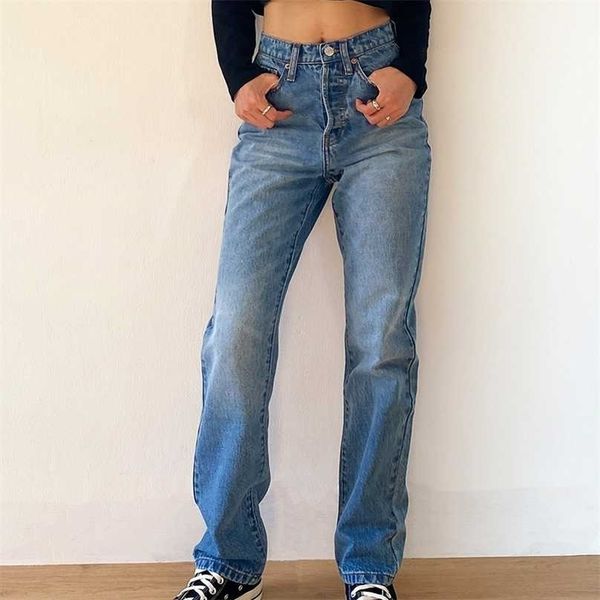 women's jeans baggy jeans for women 2020 mom jeans high waist blue loose washed fashion straight denim pants vintage streetwear 220208
women's jeans baggy jeans for women 2020 mom jeans high waist blue loose washed fashion straight denim pants vintage streetwear 220208