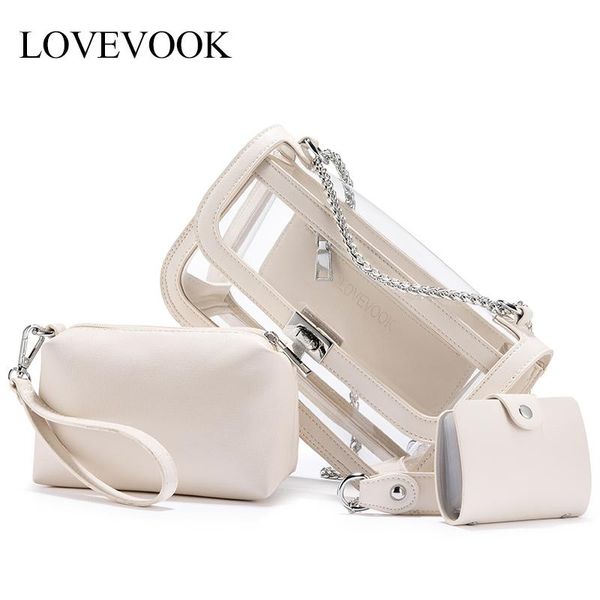 lovevook transparent bags for women 2020 pvc clear jelly bagcrossbody bag for ladies shoulder bag set women handbag card holder
lovevook transparent bags for women 2020 pvc clear jelly bagcrossbody bag for ladies shoulder bag set women handbag card holder