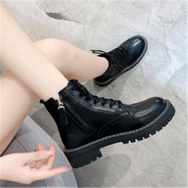 new autumn leather high shoes women lacing platform motorcycle boots zip boot sewing ankle boots female botas mujer 35-40, Black
new autumn leather high shoes women lacing platform motorcycle boots zip boot sewing ankle boots female botas mujer 35-40, Black