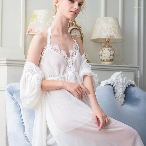 vintage women's chiffon nightgowns long sleeve 2-pics robes royal roupas de dormir femininas three colors lace sleepwear 0161, Black;red
vintage women's chiffon nightgowns long sleeve 2-pics robes royal roupas de dormir femininas three colors lace sleepwear 0161, Black;red