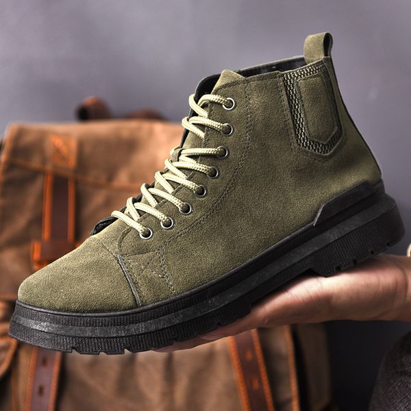 2020 new martin boots male high-leather boots boots showed up and took the middle work shoes mens fashion shoes british style, Black
2020 new martin boots male high-leather boots boots showed up and took the middle work shoes mens fashion shoes british style, Black