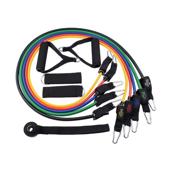 resistance bands 11 pcs tensioner set carabiner color label gourd ditch 100 pounds tpe fitness pull rope exercise equipment
resistance bands 11 pcs tensioner set carabiner color label gourd ditch 100 pounds tpe fitness pull rope exercise equipment