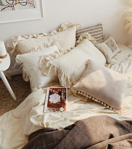 elegant ruffle romantic simple bedding set girl,twin full king cotton linen home textile bed sheet pillowcase duvet cover1
elegant ruffle romantic simple bedding set girl,twin full king cotton linen home textile bed sheet pillowcase duvet cover1