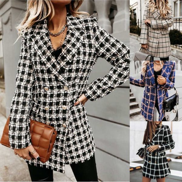 clothing spring and autumn long-sleeved casual suit women's double-breasted slim jacket coat, Black
clothing spring and autumn long-sleeved casual suit women's double-breasted slim jacket coat, Black