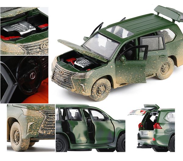 1/32 LEXUS LX570 Simulation Toy Car Model Alloy Pull Back Children Toys Genuine License Collection Military Off-Road Vehicle
1/32 LEXUS LX570 Simulation Toy Car Model Alloy Pull Back Children Toys Genuine License Collection Military Off-Road Vehicle