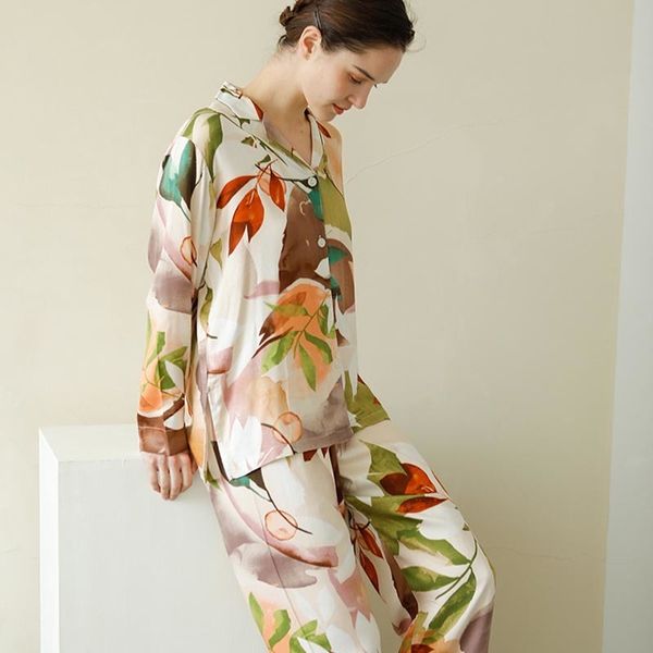 2020 summer fashion home clothes for women casual satin cotton elegant sleepwear long sleeve 2 pieces ladies pajamas set y200708, Black;red
2020 summer fashion home clothes for women casual satin cotton elegant sleepwear long sleeve 2 pieces ladies pajamas set y200708, Black;red