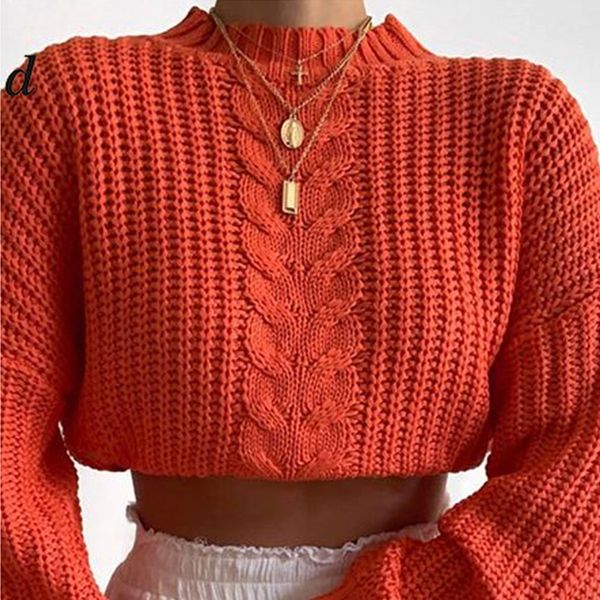 lidrt 2020 autumn loose winter new lantern pullover lantern women's sweater short umbilical style sleeve knitted pullover and 8cmup, White;black
lidrt 2020 autumn loose winter new lantern pullover lantern women's sweater short umbilical style sleeve knitted pullover and 8cmup, White;black