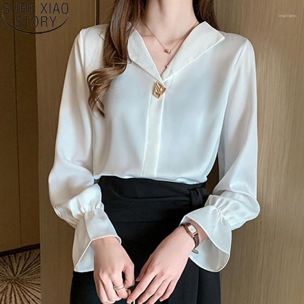 fashion korean satin shirts women 2021 autumn new womens long sleeve solid office lady elegant loose ladies blusas 104971, White
fashion korean satin shirts women 2021 autumn new womens long sleeve solid office lady elegant loose ladies blusas 104971, White