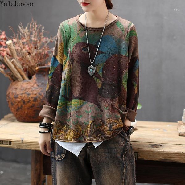 2019 retro printed knitted sweater long sleeved sweater loose sweaters for women computer knitted vintage pullovers a0bz401, White;black
2019 retro printed knitted sweater long sleeved sweater loose sweaters for women computer knitted vintage pullovers a0bz401, White;black