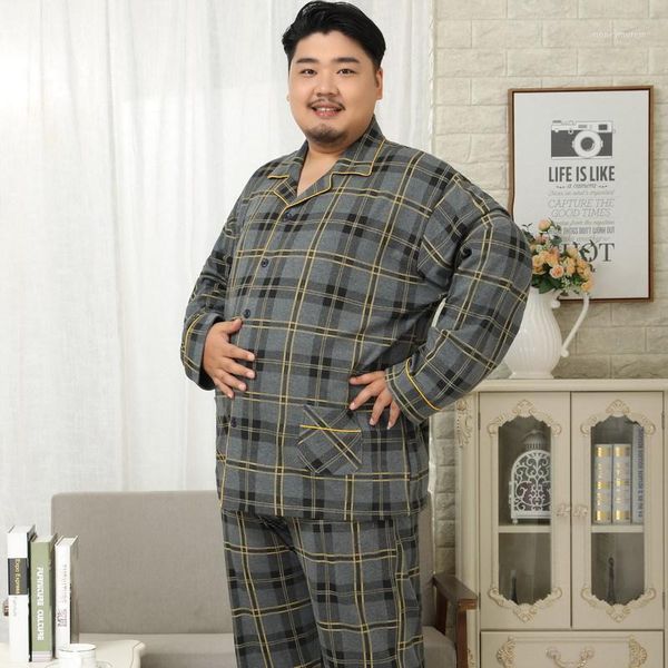 men's sleepwear autumn men's plus fat large size cotton pajamas set male guy lapel long sleeve home wear pijama suit micro-elastic, Black;brown
men's sleepwear autumn men's plus fat large size cotton pajamas set male guy lapel long sleeve home wear pijama suit micro-elastic, Black;brown