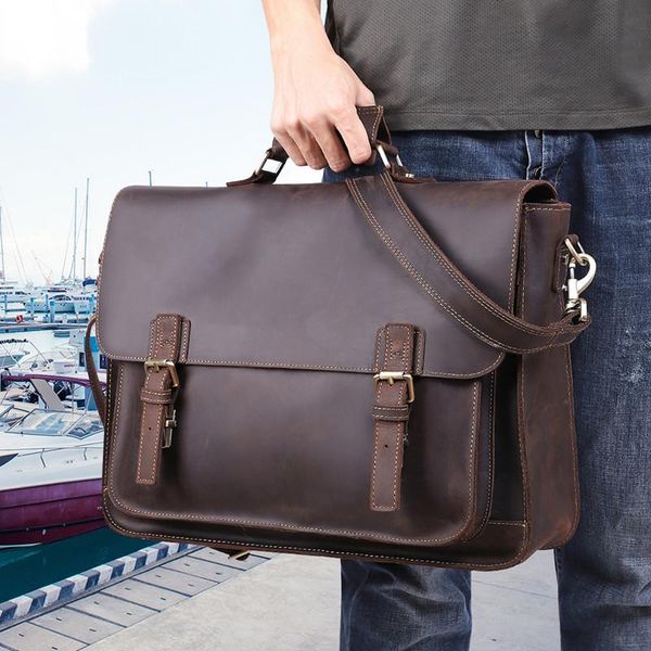 briefcases fashion genuine leather briefcase man big capacity 16" real laptote bag cow business messenger
briefcases fashion genuine leather briefcase man big capacity 16" real laptote bag cow business messenger