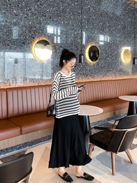 glbpm pregnant women's knitting net maternity clothes formal maternity dress pregnancy suit dress chaoma xiaoxiangfeng autumn fashion w, Gray
glbpm pregnant women's knitting net maternity clothes formal maternity dress pregnancy suit dress chaoma xiaoxiangfeng autumn fashion w, Gray