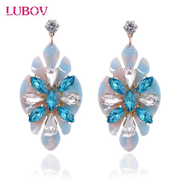 lubov colorful crystal stone flower women resin drop earrings fashion rhinestone dangle earrings trendy statement girls' jewelry, Silver
lubov colorful crystal stone flower women resin drop earrings fashion rhinestone dangle earrings trendy statement girls' jewelry, Silver