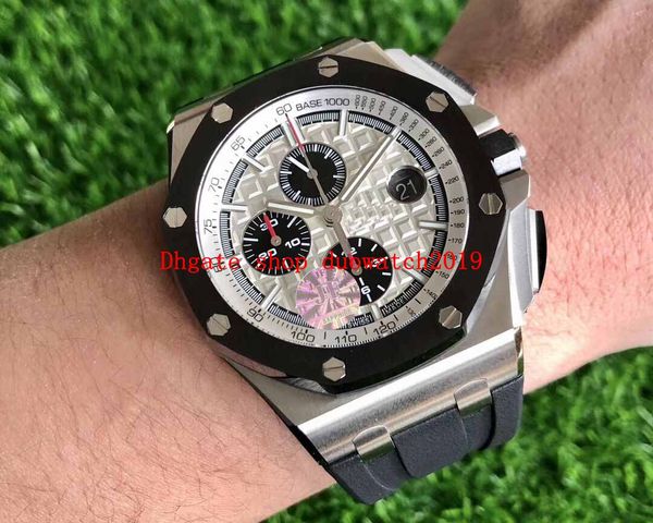 waterproof 2021 mens jf cal.3126 chronograph white checkered dial with black white rubber diver's movement sport watches, Slivery;brown
waterproof 2021 mens jf cal.3126 chronograph white checkered dial with black white rubber diver's movement sport watches, Slivery;brown
