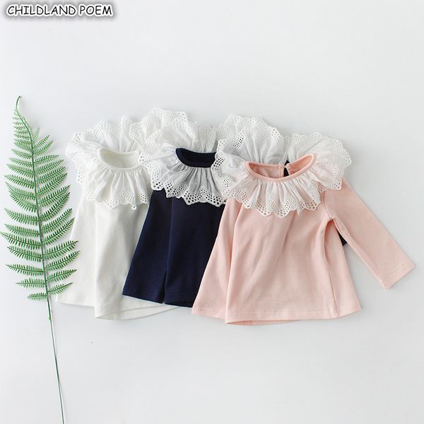baby girls t-shirt autumn winter lace ruffle collar girls long sleeve 100% cotton baby basic clothes baby blouse girl y200704, Blue
baby girls t-shirt autumn winter lace ruffle collar girls long sleeve 100% cotton baby basic clothes baby blouse girl y200704, Blue