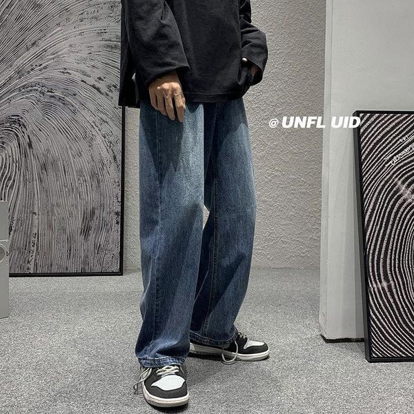 men's jeans korean wide-leg men's fashion casual retro men streetwear loose hip-hop straight-leg denim trousers mens -2xl, Blue
men's jeans korean wide-leg men's fashion casual retro men streetwear loose hip-hop straight-leg denim trousers mens -2xl, Blue