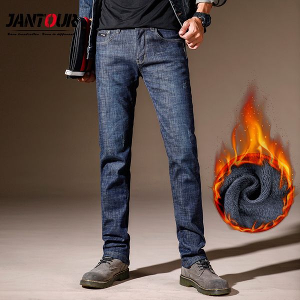 jantour 2020 fashion winter jeans men black slim fit stretch thick velvet pants warm jean casual fleece trousers male plus size q0105, Black;white
jantour 2020 fashion winter jeans men black slim fit stretch thick velvet pants warm jean casual fleece trousers male plus size q0105, Black;white