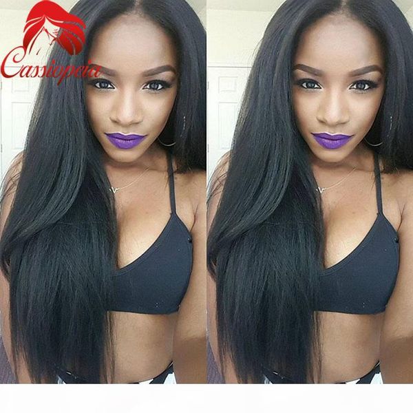 malaysian wigs human hair wholesale price silky straight full lace human hair wigs lace front wigs with bleached knots baby hair, Black;brown