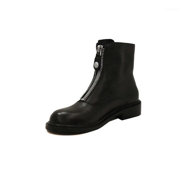 boots vintage genuine leather winter platform zipper fashion chunky heels pumps 2021 office lady basic shoes woman1, Black
boots vintage genuine leather winter platform zipper fashion chunky heels pumps 2021 office lady basic shoes woman1, Black