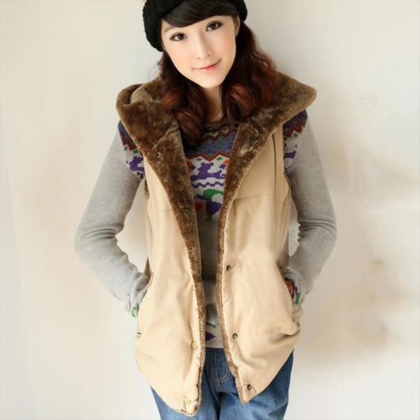women spring autumn waistcoats length jacket hooded thick cotton coat warm velvet sleeveless vests female plus size, Black;white
women spring autumn waistcoats length jacket hooded thick cotton coat warm velvet sleeveless vests female plus size, Black;white