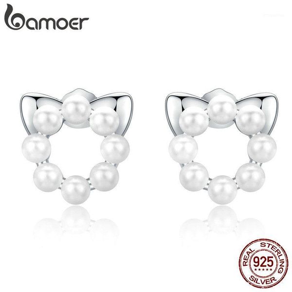 bamoer pet love cat pearl stud earrings female eleagnt shell pearls jewelry wedding 925 sterling silver bijoux brincos sce6881, Golden;silver
bamoer pet love cat pearl stud earrings female eleagnt shell pearls jewelry wedding 925 sterling silver bijoux brincos sce6881, Golden;silver