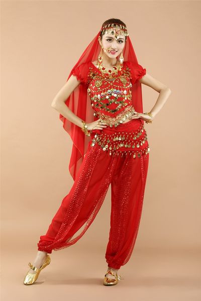 4pcs woman belly dance costume indian dancer dancing women set costume bellydance wear tribal chiffon suit dress clothes, Black;red
4pcs woman belly dance costume indian dancer dancing women set costume bellydance wear tribal chiffon suit dress clothes, Black;red