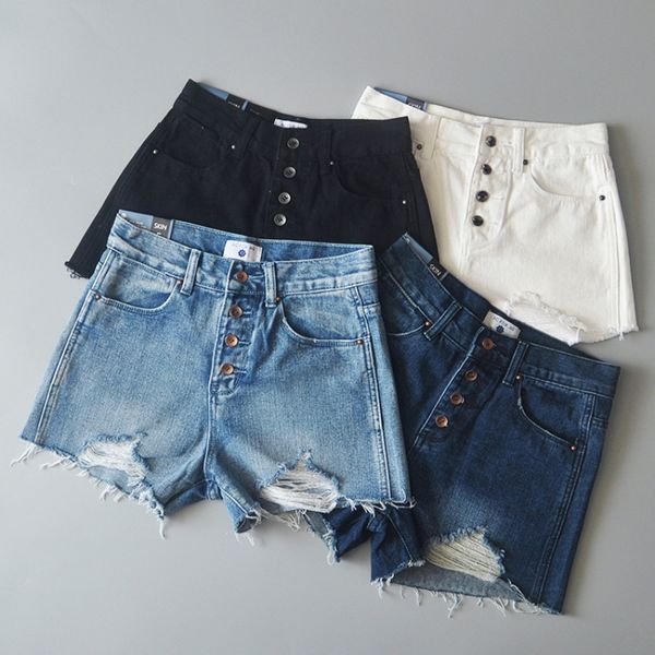 new style 4-grain high waisted jeans shorts with holes and rough ees casual wide leg a-line pants for women, Blue
new style 4-grain high waisted jeans shorts with holes and rough ees casual wide leg a-line pants for women, Blue