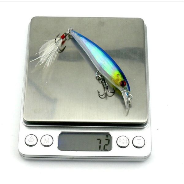 1pcs minnow fishing lures 7.2g/9cm man-made hard bait with feather wobblers quality crankbaits treble hook carp fishin jllwbp
1pcs minnow fishing lures 7.2g/9cm man-made hard bait with feather wobblers quality crankbaits treble hook carp fishin jllwbp