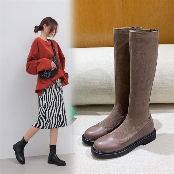 pxelena women riding knight boots knee high low heels shoes pu leather+faux suede daily comfort casual long boot plus size 34-43, Black
pxelena women riding knight boots knee high low heels shoes pu leather+faux suede daily comfort casual long boot plus size 34-43, Black