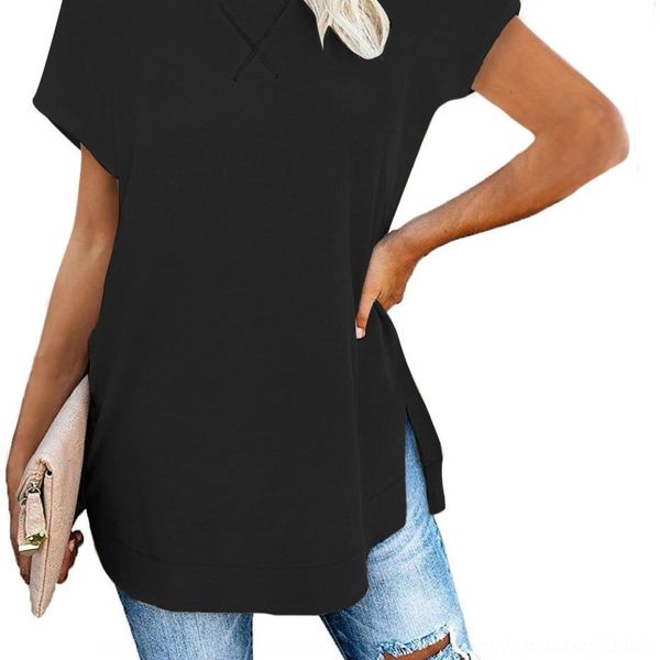wtbok 2020 women's spring and summer new solid split round neckshoulder t-shirt color and t-shirt with front back ttvtm, White
wtbok 2020 women's spring and summer new solid split round neckshoulder t-shirt color and t-shirt with front back ttvtm, White