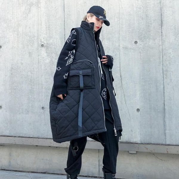 z-zoux women winter vest large long winter womens vest cotton padded thickened women's waist coats ladies sleeveless coat 20191, Black;white
z-zoux women winter vest large long winter womens vest cotton padded thickened women's waist coats ladies sleeveless coat 20191, Black;white