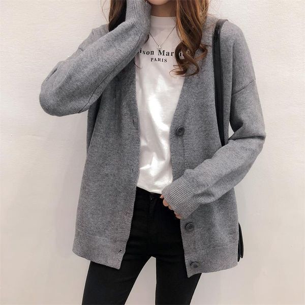 fashion korean sweaters coat for women 2021 spring autumn solid color warm female outerwear loose college style sweater1, White
fashion korean sweaters coat for women 2021 spring autumn solid color warm female outerwear loose college style sweater1, White