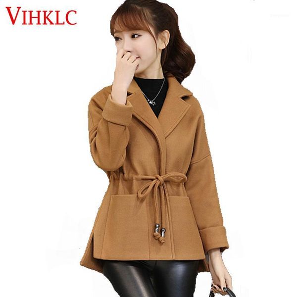 2017 spring autumn fashion women coat casual plus size wool coat women turn-down collar waist short jacket female h8811, Black
2017 spring autumn fashion women coat casual plus size wool coat women turn-down collar waist short jacket female h8811, Black