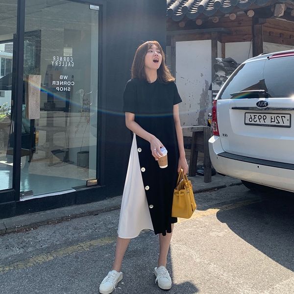 oyeda mesh red length medium casual dress long skirtlazy t-shirt slit skirt stitching contrast dress design sense long skirt sfqca, Black;gray
oyeda mesh red length medium casual dress long skirtlazy t-shirt slit skirt stitching contrast dress design sense long skirt sfqca, Black;gray