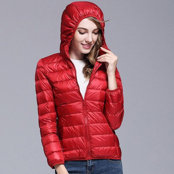 womens hooded coats jackets winter warm white duck down filler ultra thin light 2020 spring autumn female slim coats down jacket, Black;brown
womens hooded coats jackets winter warm white duck down filler ultra thin light 2020 spring autumn female slim coats down jacket, Black;brown