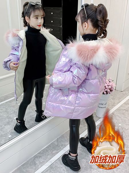 winter 2020 new thickened children's down cotton padded clothes little girls' medium and long, Blue;gray
winter 2020 new thickened children's down cotton padded clothes little girls' medium and long, Blue;gray
