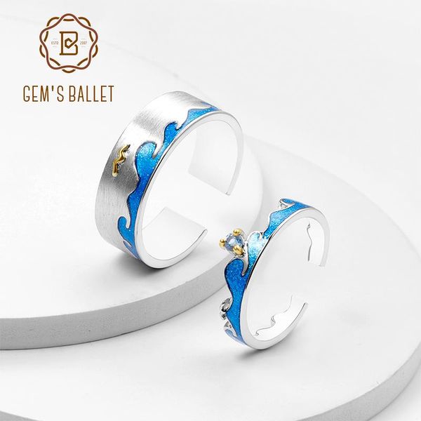 cluster rings gem's ballet 925 sterling silver enamel fine jewelry natural blue z handmade adjustable open ring for couple, Golden;silver
cluster rings gem's ballet 925 sterling silver enamel fine jewelry natural blue z handmade adjustable open ring for couple, Golden;silver