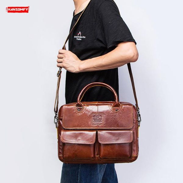 неподдельной кожи мужские сумки бизнес laptop briefcase crossbody сумка кожи плеча сумки браун первый слой
неподдельной кожи мужские сумки бизнес laptop briefcase crossbody сумка кожи плеча сумки браун первый слой