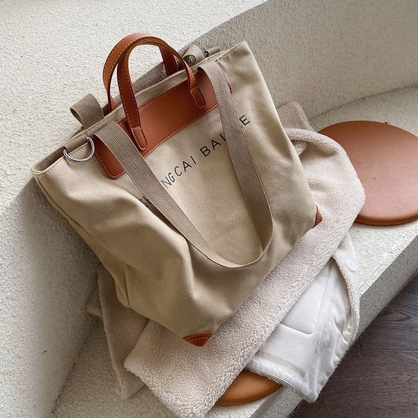 casual canvas women handbags designer letters shoulder crossbody bags female large capacity totes leather patchwork shopper bag c1016
casual canvas women handbags designer letters shoulder crossbody bags female large capacity totes leather patchwork shopper bag c1016