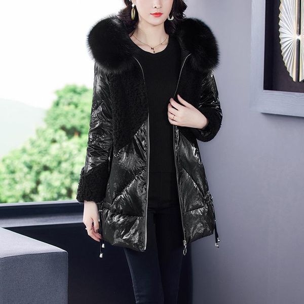 5719 light and light down coat women's middle and long 2020 fashionable hooded granular wool coat1, Black
5719 light and light down coat women's middle and long 2020 fashionable hooded granular wool coat1, Black
