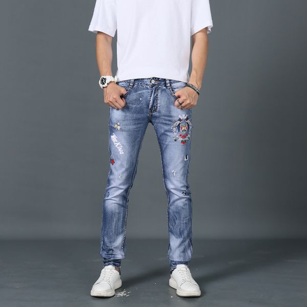 2y four seasons mens european and american fashion elastic casual personalized embroidered jeans wholesale jeans custom, Blue
2y four seasons mens european and american fashion elastic casual personalized embroidered jeans wholesale jeans custom, Blue